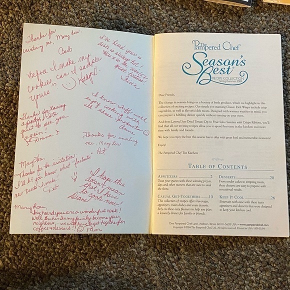 Pampered Chef Seasons Best Recipe Collection Books 4 Total - Picture 12 of 13